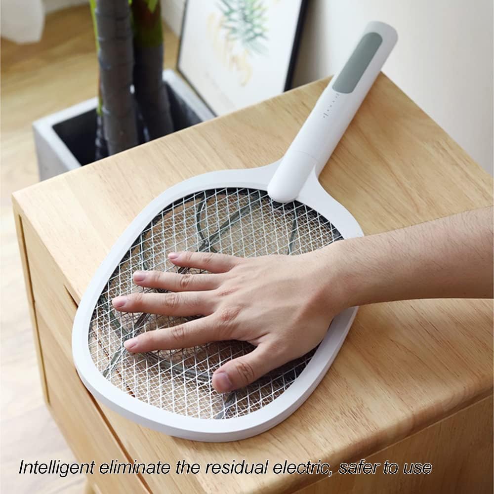 Mata Mosquitos Eléctrico 2 en 1 con Luz LED y Malla de Seguridad - 3 Capas