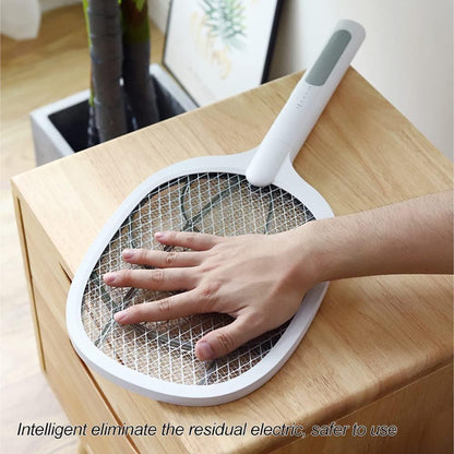 Mata Mosquitos Eléctrico 2 en 1 con Luz LED y Malla de Seguridad - 3 Capas